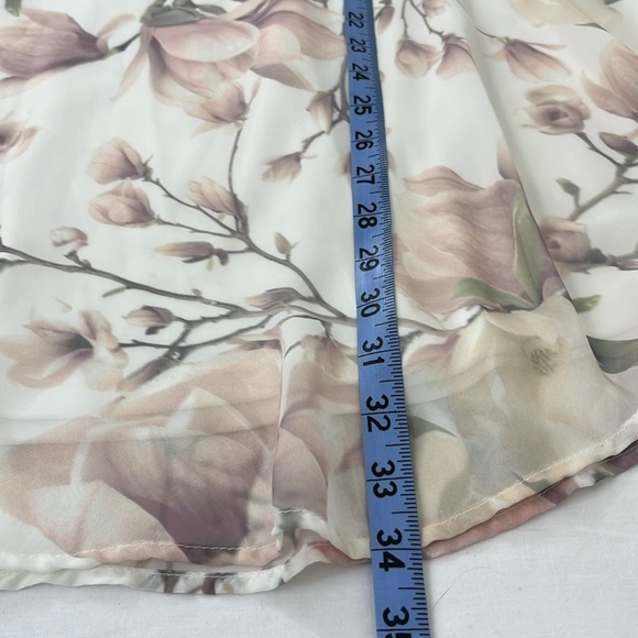 Show Me Your MuMu Kylie Mini Dress - Small - Floral Lined Flowy Sheer - Picture 14 of 14